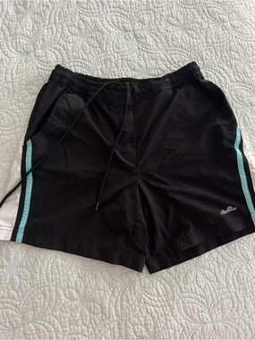 ellesse Black Shorts with stripes